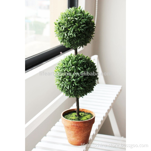 artificial grass, leaf topiary, 50cm H grass ball topiary 2 balls, mini plant